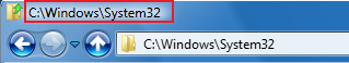Titlebar: path
