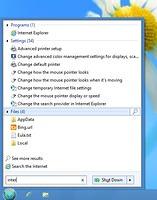 Search for programs and files